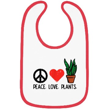 Discover Peace Love Plants Gardening Hippie Gardener Men Wo Bibs