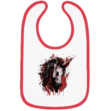 Discover scary unicorn Bibs