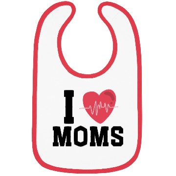Discover I Love Muscle Mommies Bibs