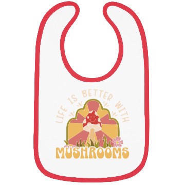 Discover Cottagecore Mushroom Aesthetic Nature Conservation Bibs