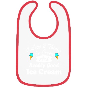 Discover I Love Ice Cream Sweet Design Bibs