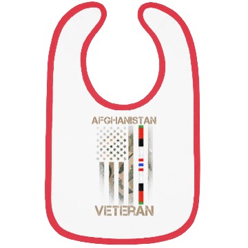 Discover Afghanistan Veteran American US Flag Proud Army Mi Bibs