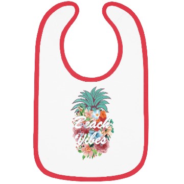 Discover Pineapple Flower Beach Vibes Bibs