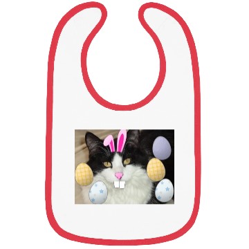 Discover Easter Bunny Cat Face Decor Bibs