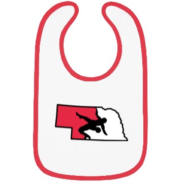 Discover Nebraska Wrestling (State Colors) Bibs