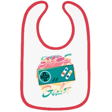 Discover Gamer Girl Babe Retro 50s 1950 Bibs