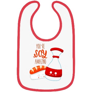 Discover Modern Unique Japanese Sushi Sashimi Soy Bibs