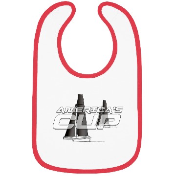 Discover America s cup white Bibs