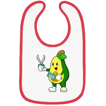 Discover Avocado Hairdresser Scissors Comb Bibs