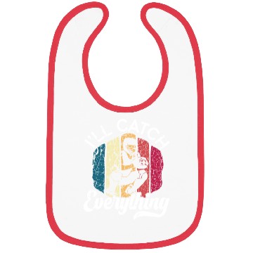 Discover Baseball Lover Baseball Player Baseball Catcher Bibs
