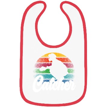 Discover Baseball Lover Baseball Player Baseball Catcher Bibs