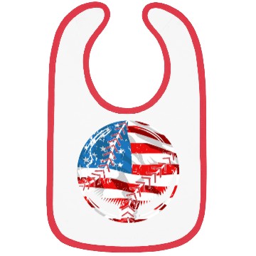 Discover Baseball Lover Baseball Player Baseball Coach USA Bibs