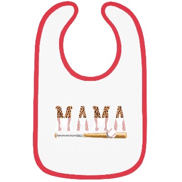 Discover Baseball Mama Baseball Player Mothers Day Bibs