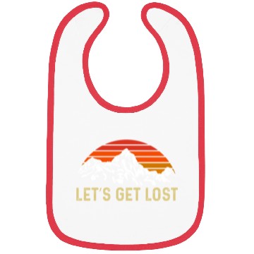 Discover Let us get Lost Wanderlust funny Hiking Bibs