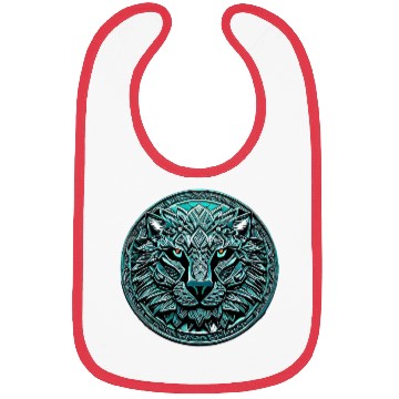 Discover Lion Abstract Ornament Mandala | Lion Design Bibs