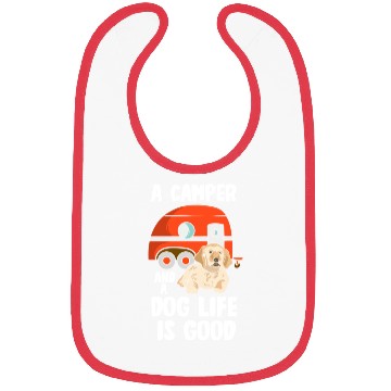 Discover Dog Lover Camping Animal Camper Outdoors Bibs