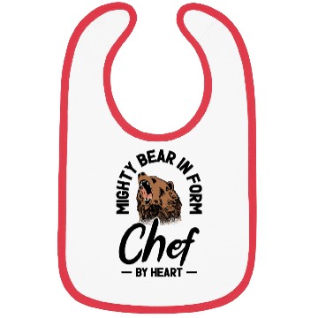Discover Chef Beast Animal Lover Bear Cooking Meals Bibs