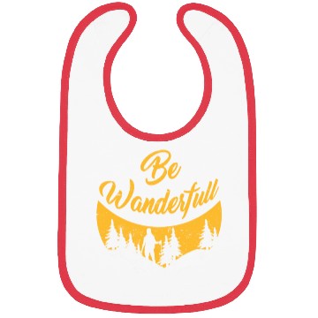 Discover Wanderlust Be Wanderfull Mountain Fan Hiking Bibs