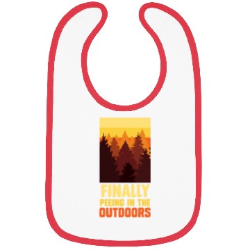 Discover Mountaineer funny Peeing outside Nature boy Bibs