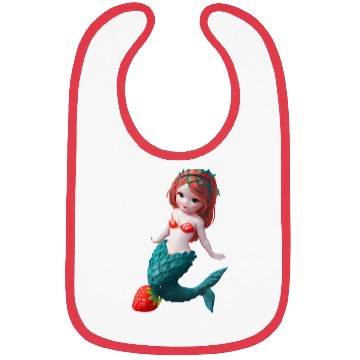 Discover Strawberry mermaid Bibs