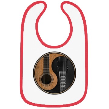 Discover Ying Yang Guitar ArTwork Bibs