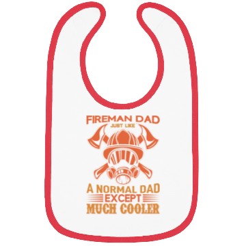 Discover Fireman Dad Bibs