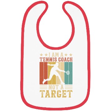Discover I AM A TENNIS COACH Bibs