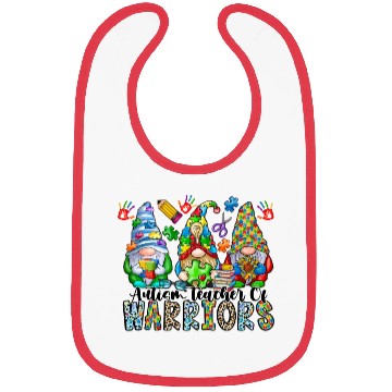 Discover Autism Teacher Of Warriors Bibs