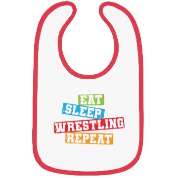 Discover Eat sleep Wrestling Repeat Show Fight Bibs