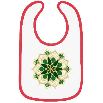 Discover green mandala for islamic holidays Bibs