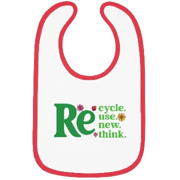 Discover Recycle Reuse Renew Rethink - Earth Day Bibs