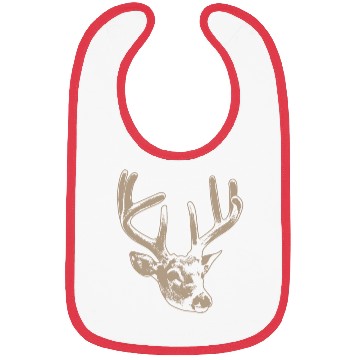 Discover beige deer head Bibs