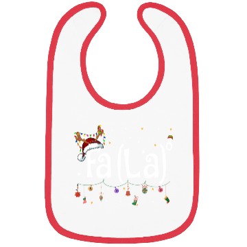 Discover Fa La La 8 Math Teacher Christmas Bibs