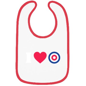 Discover I Love Curling Bibs