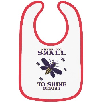Discover never too small to shine bright firefly Bibs