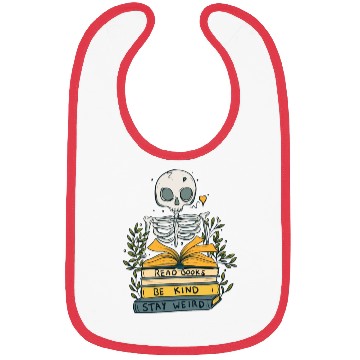 Discover Read Books Be Kind Stay Weird Bibs