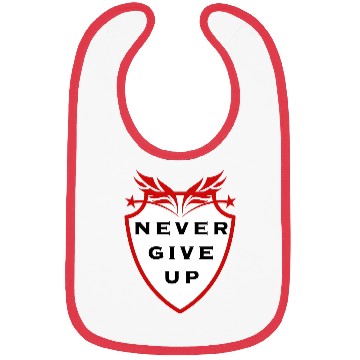 Discover never give up Bibs
