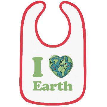 Discover I Love Earth Design. Cute Earth Day Environmental Bibs