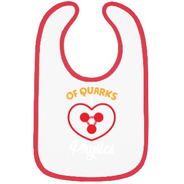 Discover Quarks i love Physics science atom cute Bibs