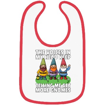 Discover garden gnomes dwarf garden red Bibs