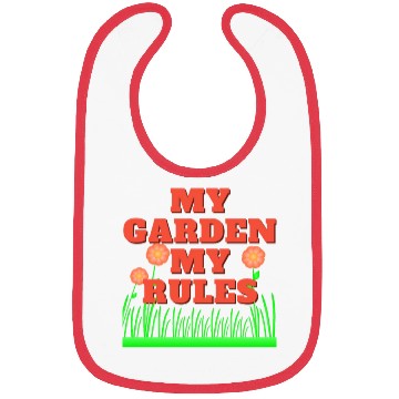 Discover My garden My rules Bibs