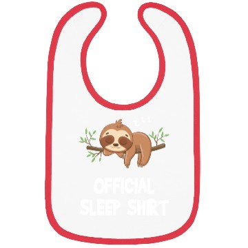 Discover Official Sleep Bibs Cute Funny Sloth Napping
