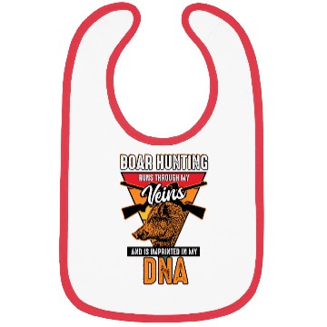 Discover Boar Hunting - Runs Through My Veins Bibs