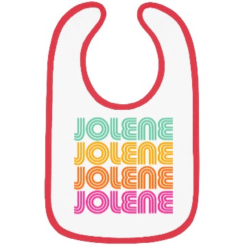 Discover Jolene Retro Vintage 70s 80s Rainbow Pink Song Sun Bibs