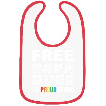 Discover FREE PAPA HUGS I'M PROUD OF YOU Bibs