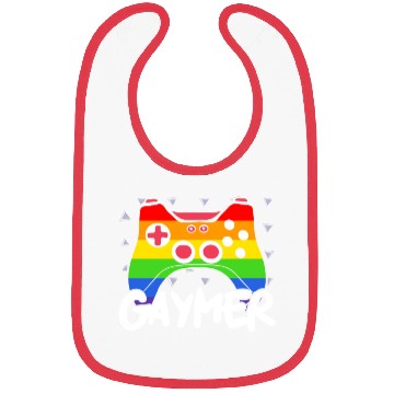 Discover Gaymer Video Game Rainbow Pride Month LGBTQ Gay Bibs