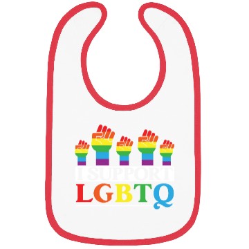 Discover I Support LGBTQ Rainbow Pride Month Gay Pride Bibs