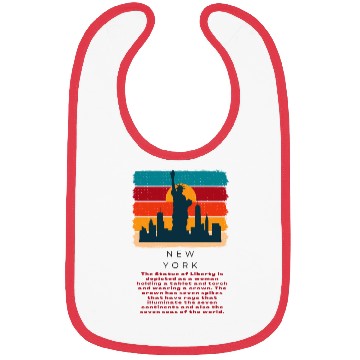 Discover The Statue of Liberty Bibs