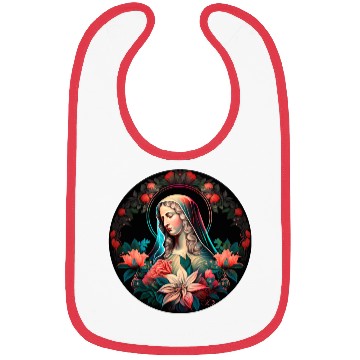 Discover Virgin Mary Painting Bibs