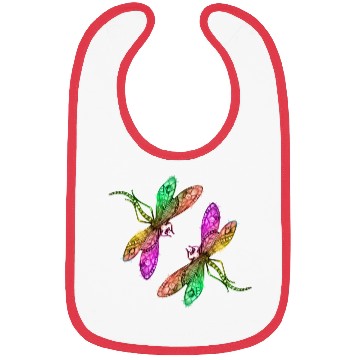 Discover Spring, colorful insects playing. Bibs